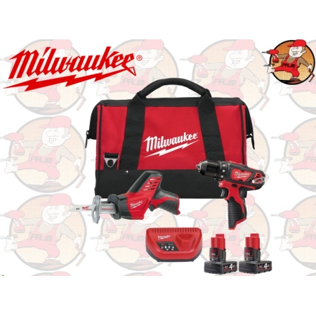 M12BPP2C-402 ZESTAW POWERPACK MILWAUKEE M 12 BPP2C-402 , nr. 4933441230